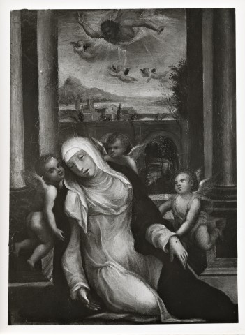 Yale University Art Gallery — Domenico de Pace Beccafumi (1486-1551). Italian, Sienese School. Saint Catherine of Siena Swooning — insieme